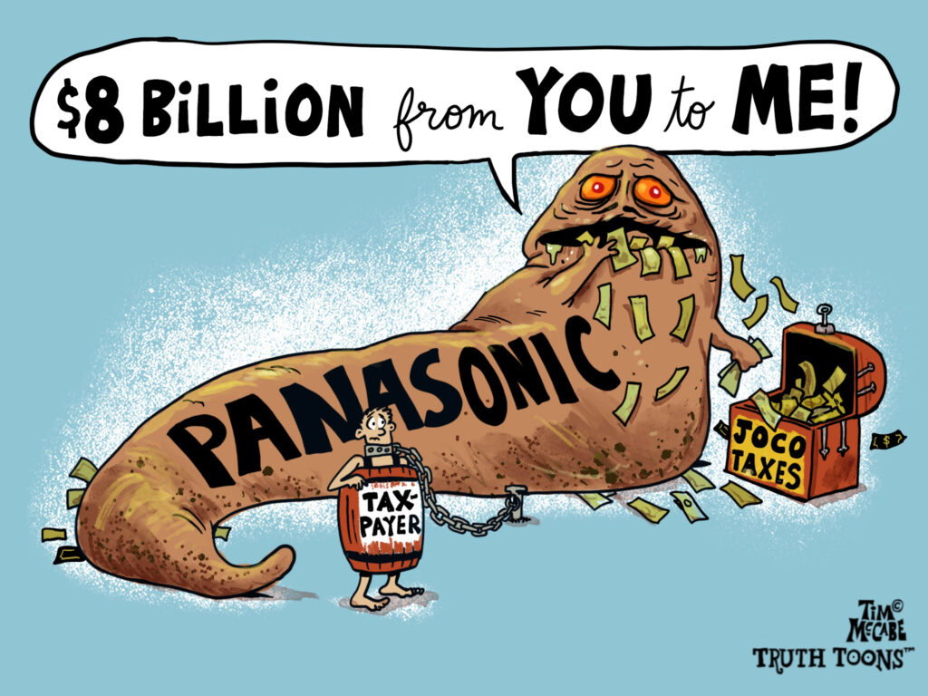 Corporate Welfare in Kansas is Costing Tax Payers Big Time - Panasonic Battery Manufacturing Plant in DeSoto, KS