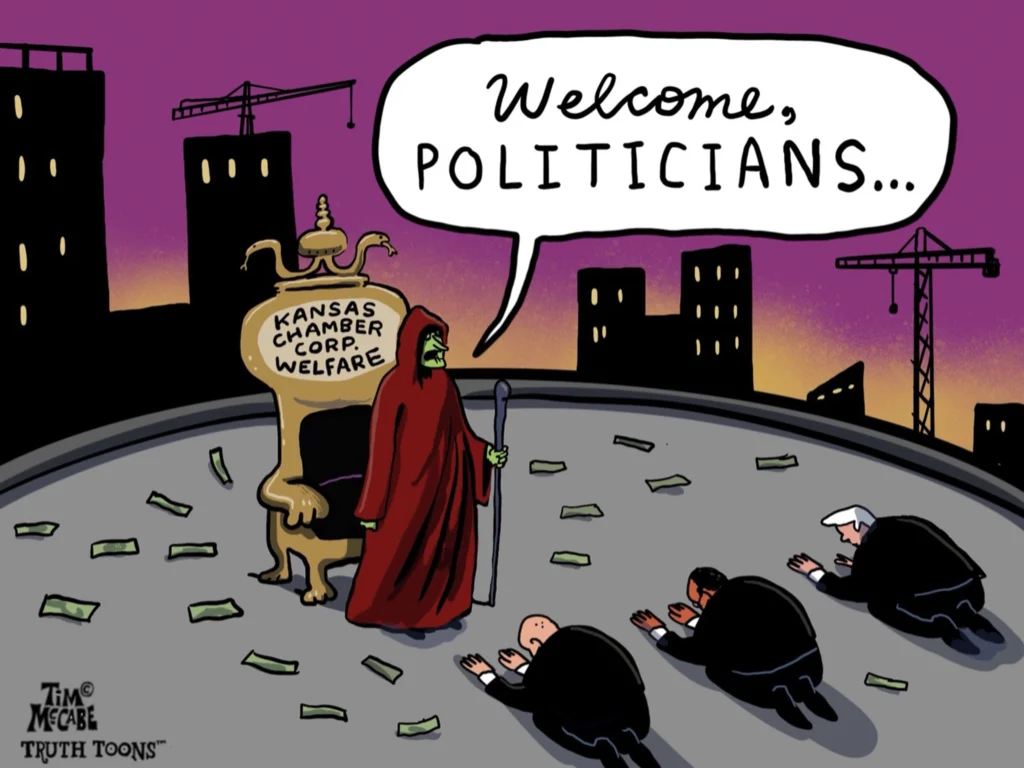 Kansas Chamber Corporate Welfare Cabal and Philip Sarnecki, Keep Kansas Strong - Charlotte O'Hara for Governor